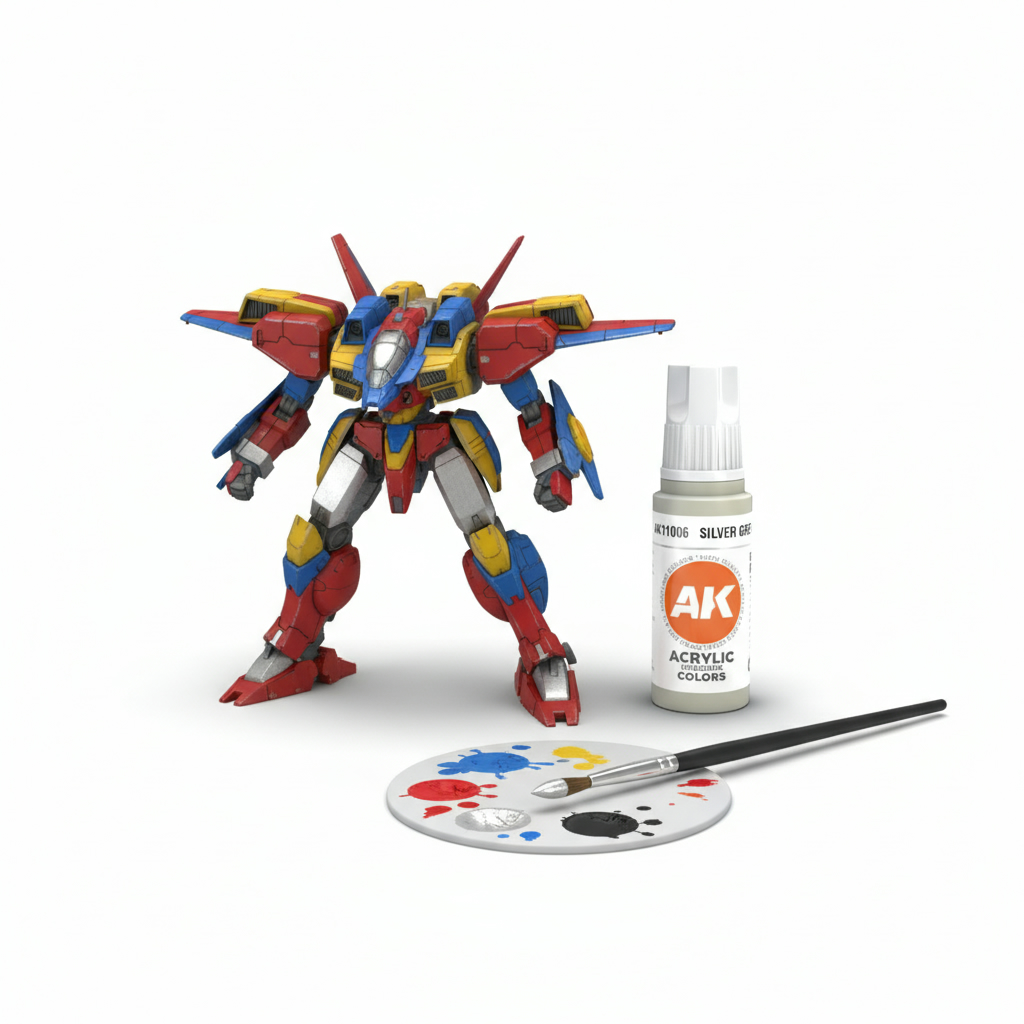 AK Interactive Acrylic Silver Grey Standard 11006