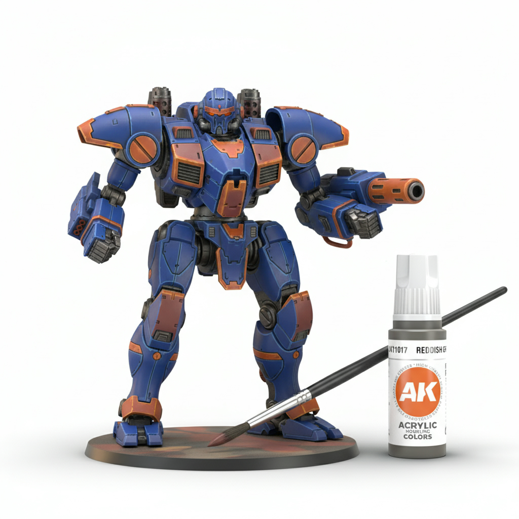 AK Interactive Acrylic Reddish Grey Standard 11017