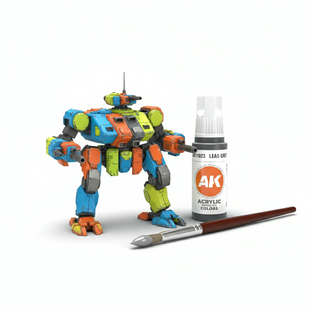 AK Interactive Acrylic Lead Grey Standard 11023