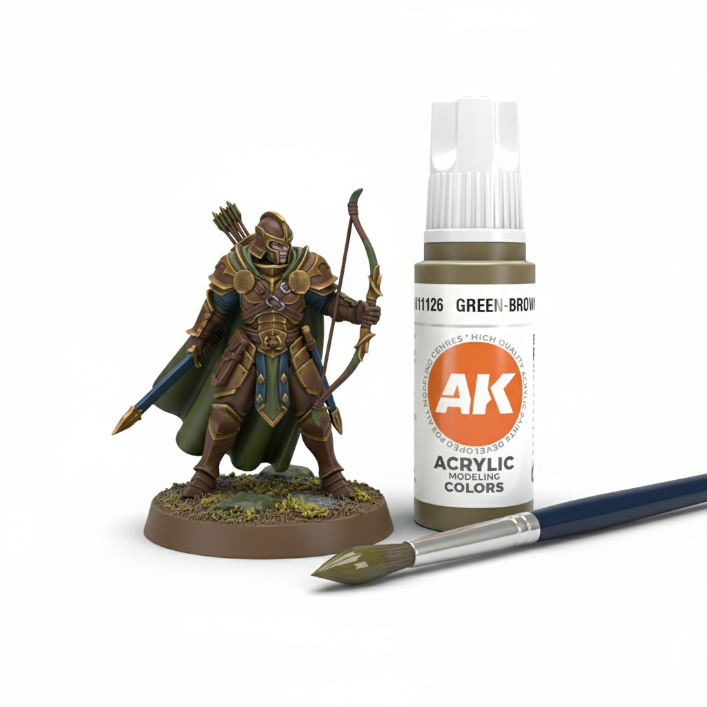 AK Interactive Acrylic Green Brown Standard 11126 • Canada's
