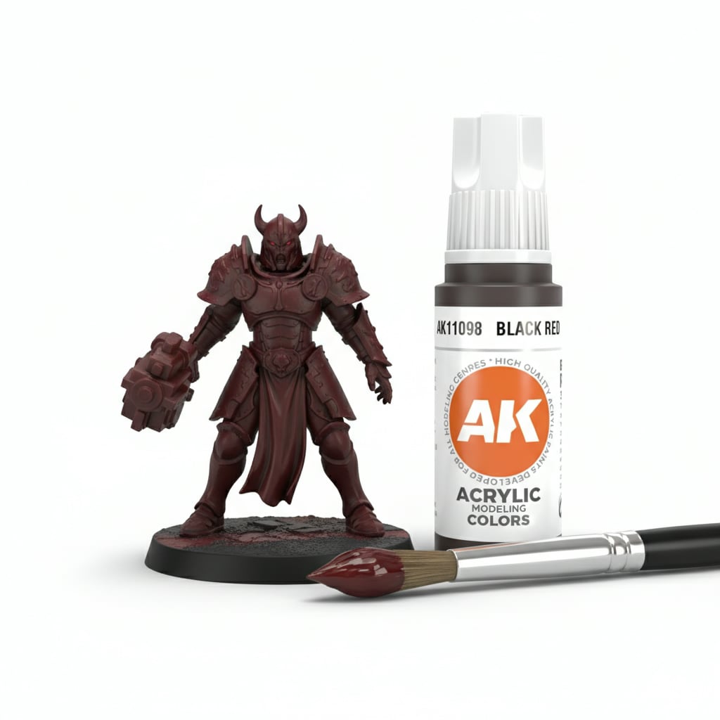 AK Interactive Acrylic Black Red Standard 11098