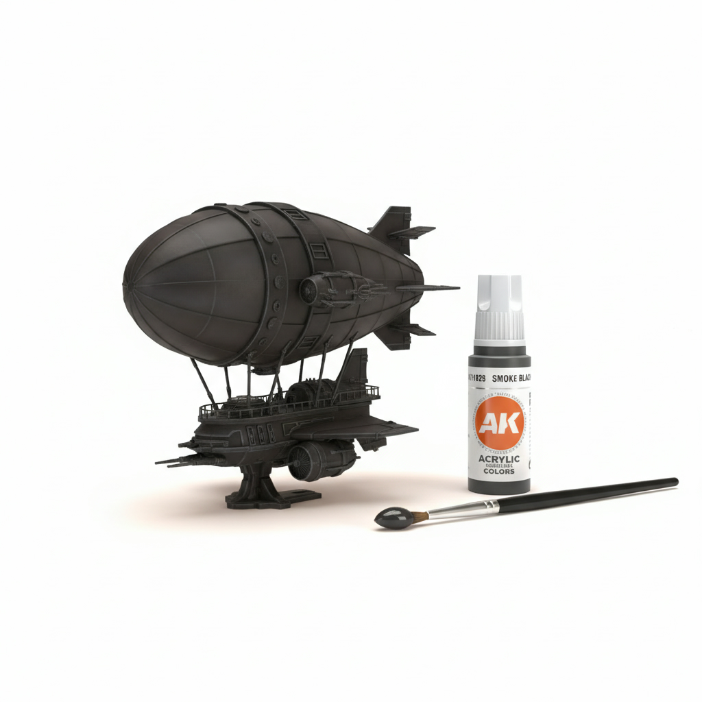 AK Interactive Acrylic Smoke Black Standard 11028