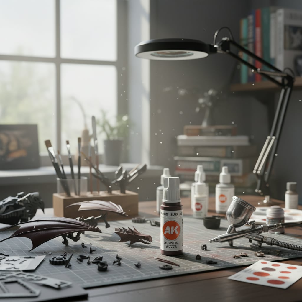 AK Interactive Acrylic Black Red Standard 11098