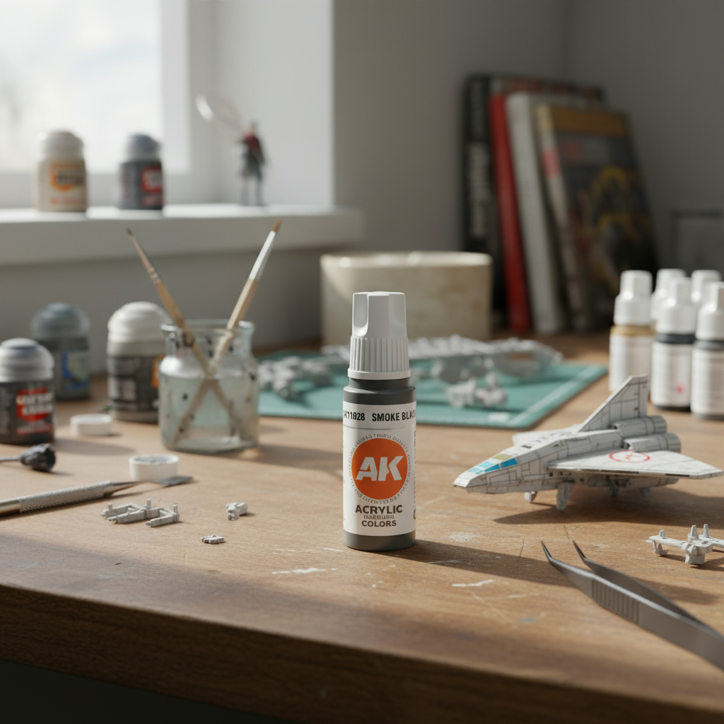 AK Interactive Acrylic Smoke Black Standard 11028