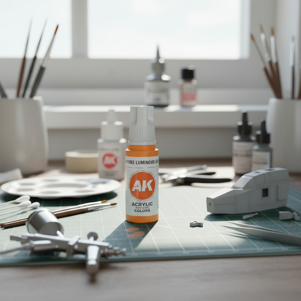 AK Interactive Acrylic Luminous Orange Standard 11082