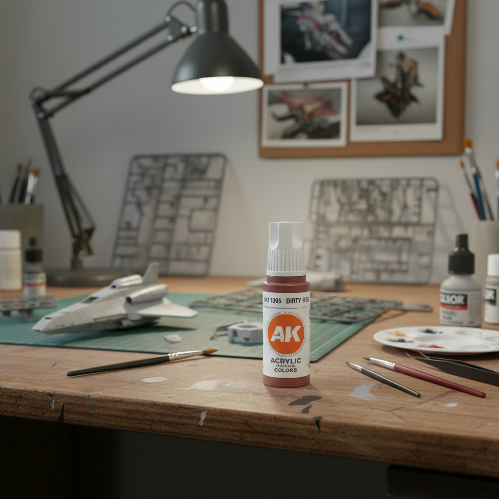 AK Interactive Acrylic Dirty Red Standard 11095