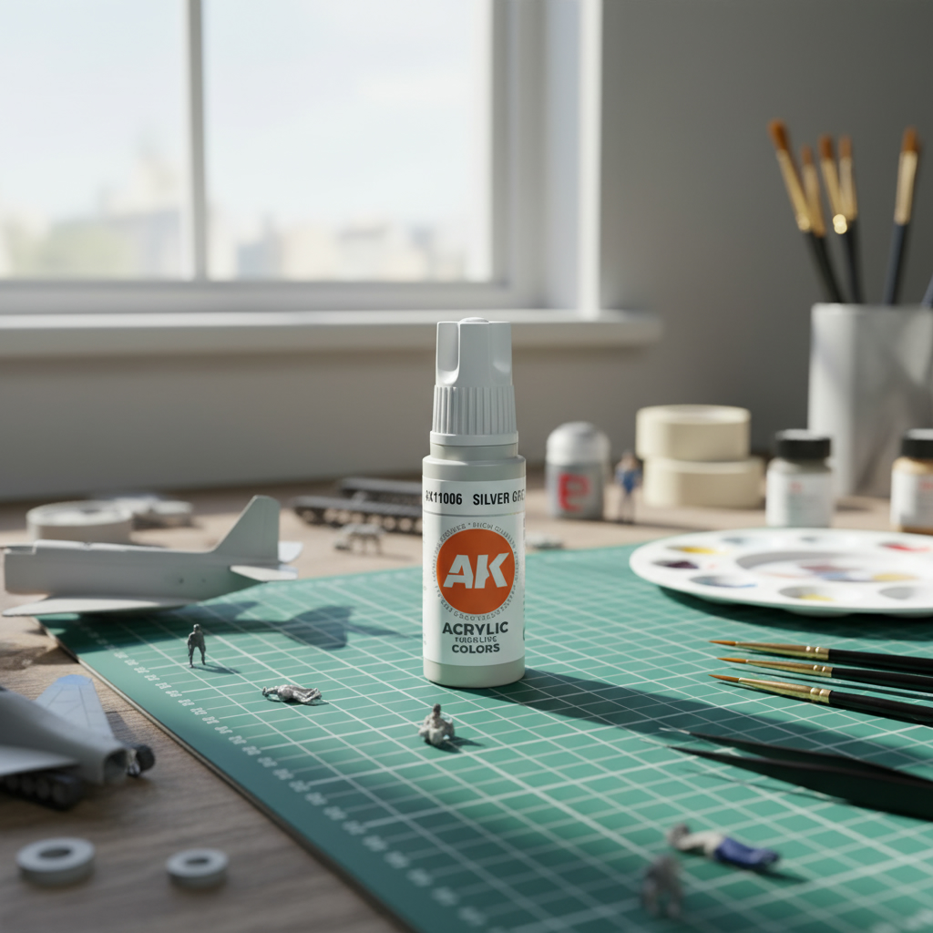 AK Interactive Acrylic Silver Grey Standard 11006