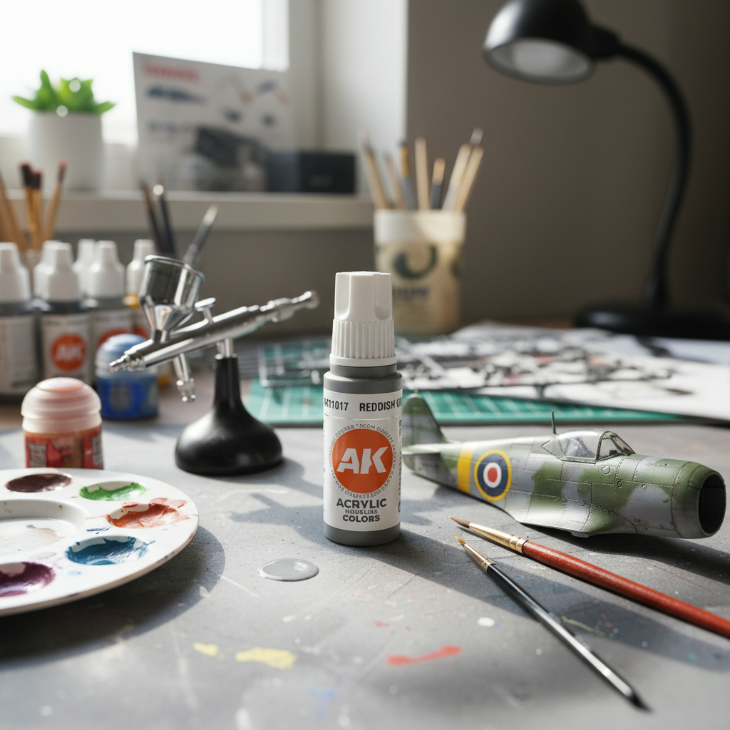 AK Interactive Acrylic Reddish Grey Standard 11017