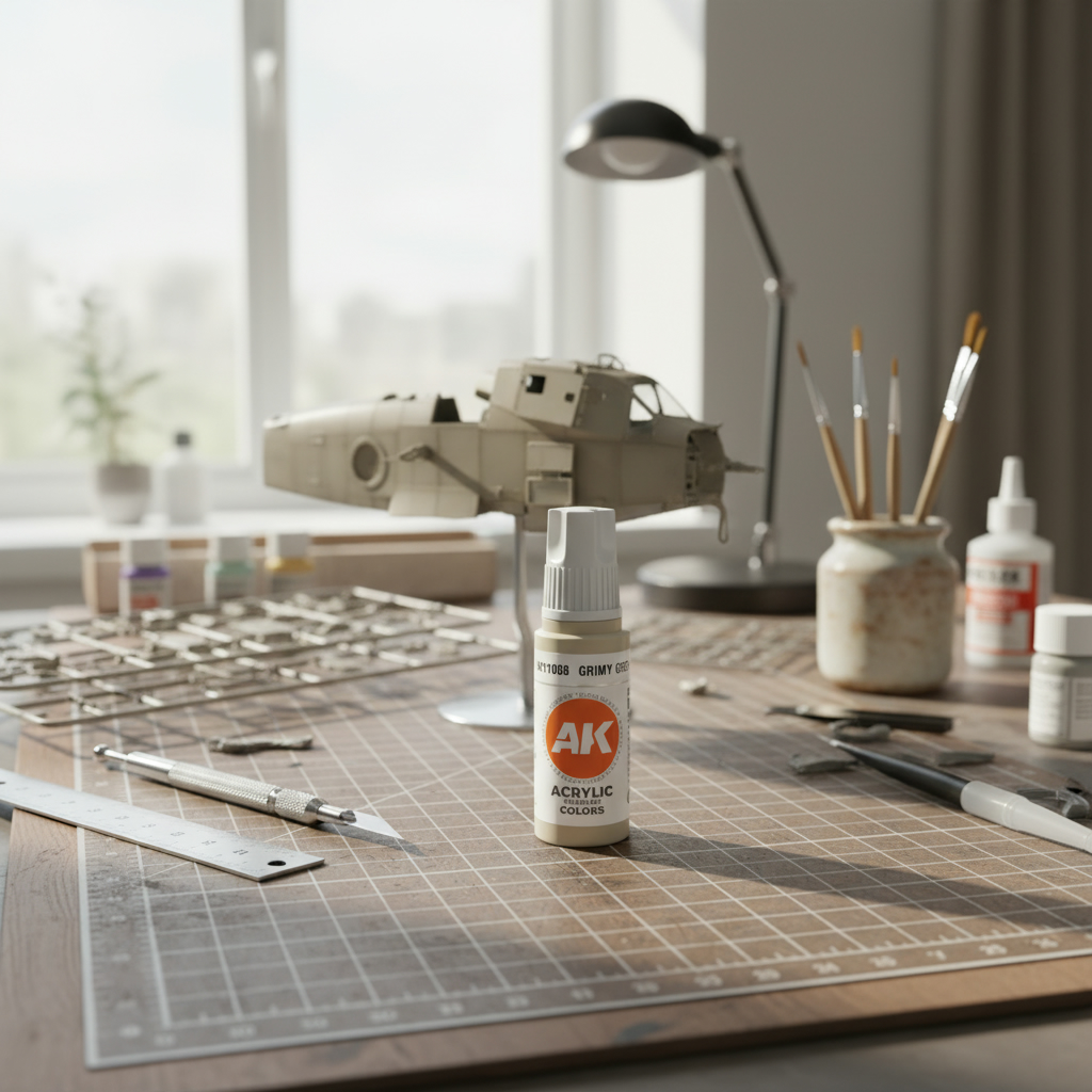 AK Interactive Acrylic Grimy Grey Standard 11008