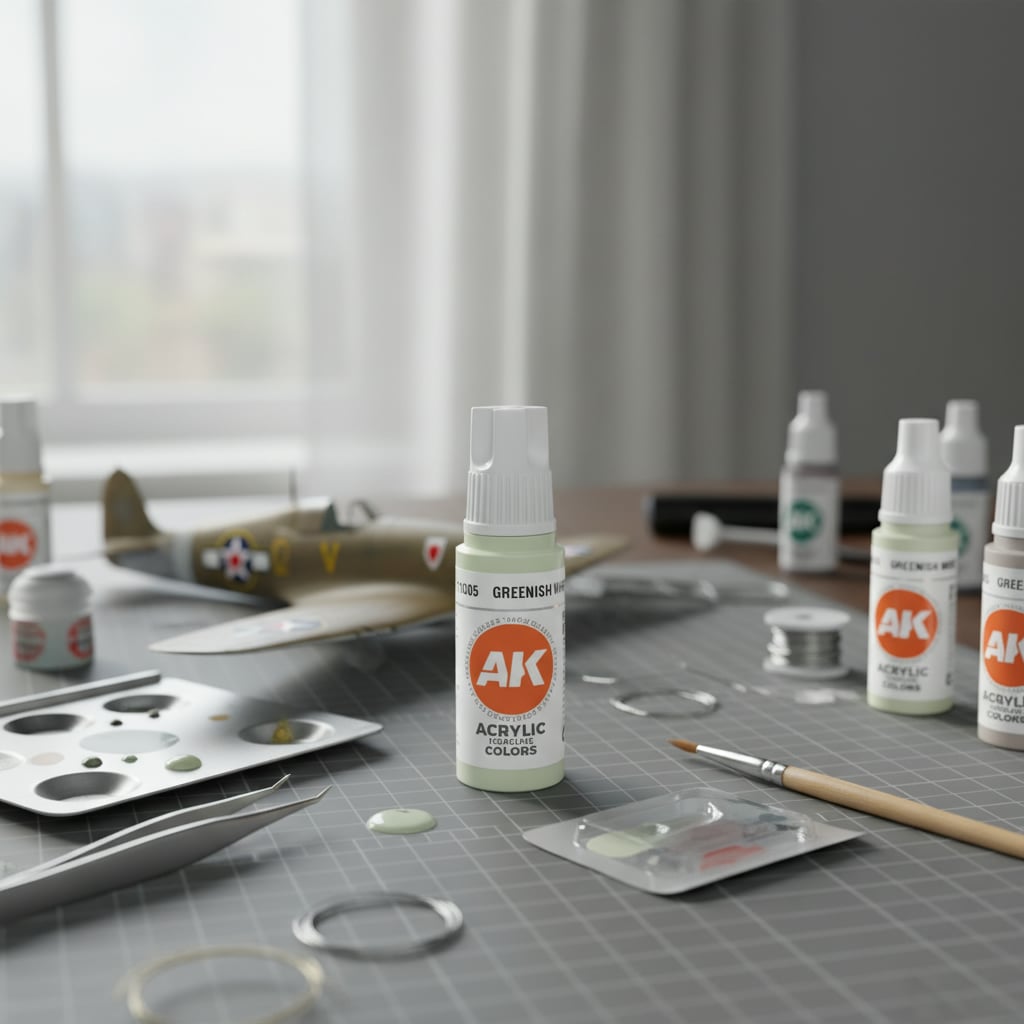 AK Interactive Acrylic Greenish White Standard 11005