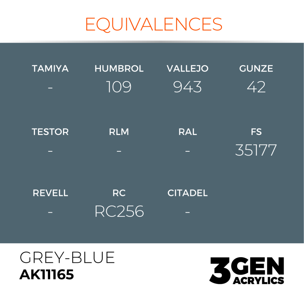 AK Interactive Acrylic Grey Blue Standard 11165