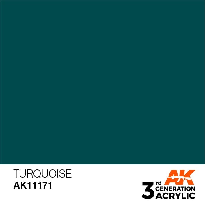 AK Interactive Acrylic Turquoise Standard 11171