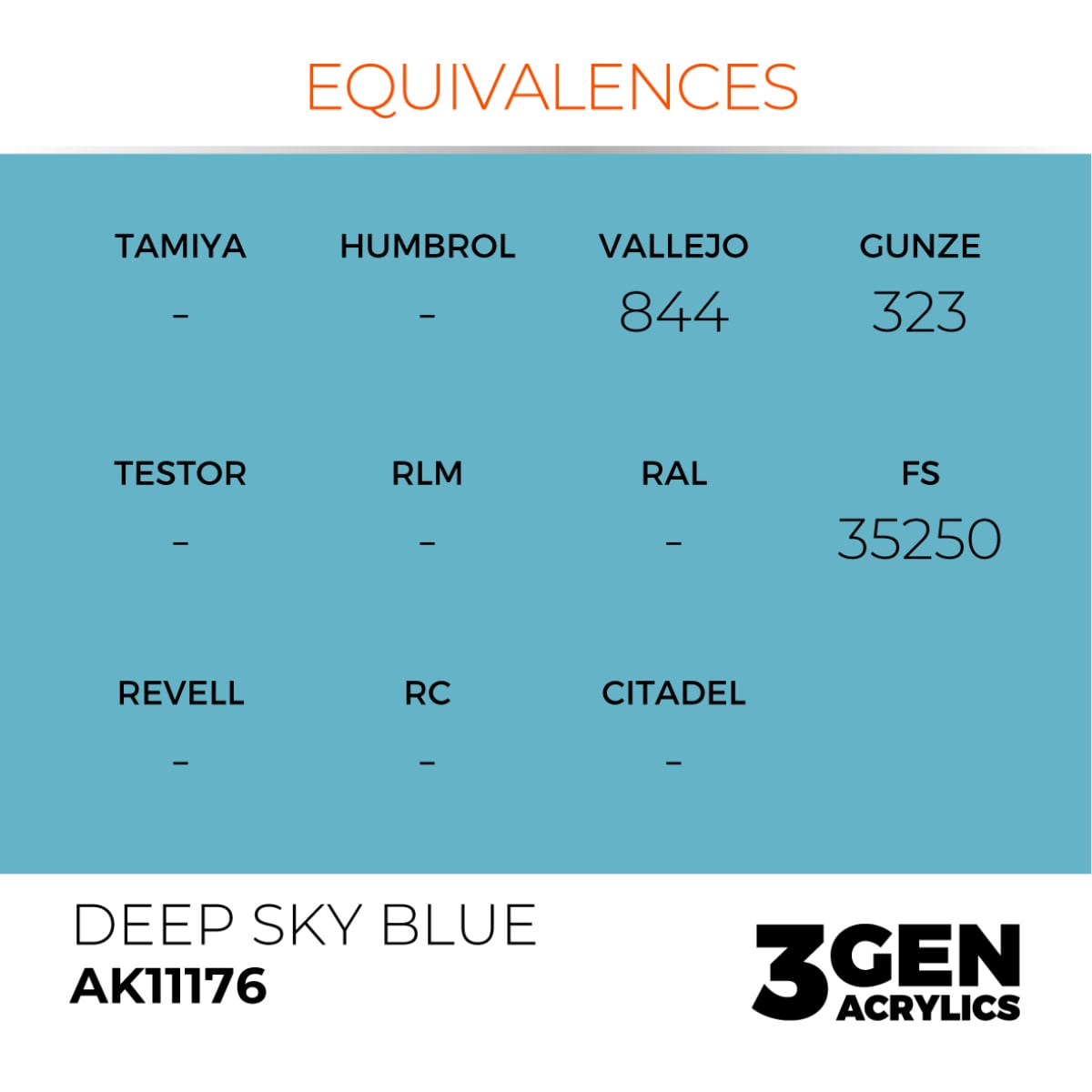 AK Interactive Acrylic Deep Sky Blue Standard 11176