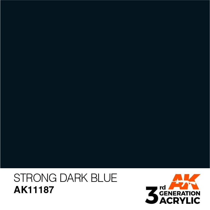 AK Interactive Acrylic Strong Dark Blue Standard 11187