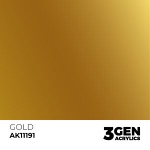 AK Interactive Acrylic Gold Metallic 11191
