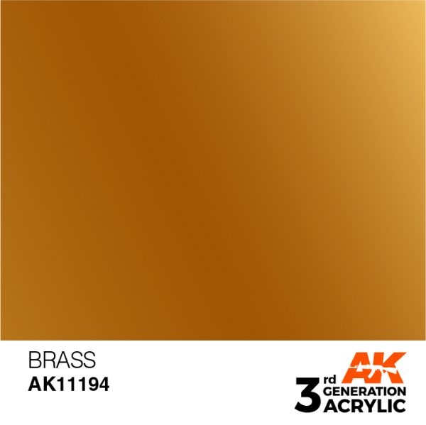 AK Interactive Acrylic Brass Metallic 11194