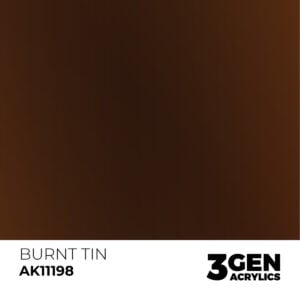 AK Interactive Acrylic Burnt Tin Metallic 11198