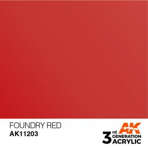 AK Interactive Acrylic Foundry Red Metallic 11203