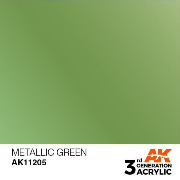 AK Interactive Acrylic Green Metallic 11205