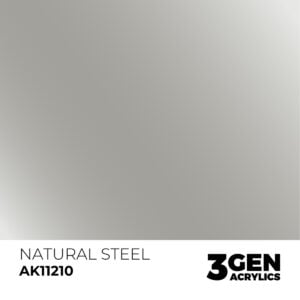 AK Interactive Acrylic Natural Steel Metallic 11210
