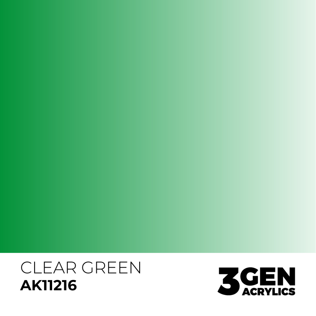 AK Interactive Acrylic Clear Green Standard 11216