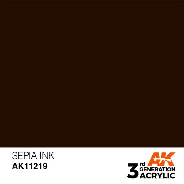 AK Interactive Acrylic Sepia Ink 11219