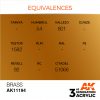 QUIVALENCES AK Interactive Acrylic Brass Metallic 11194