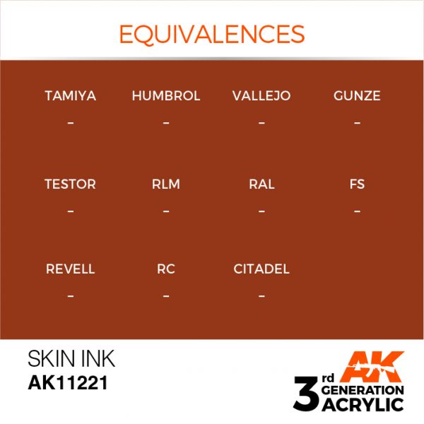 AK Interactive Encre de peau acrylique 11221