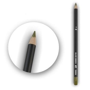 AK Interactive Watercolor Pencil Olive Green