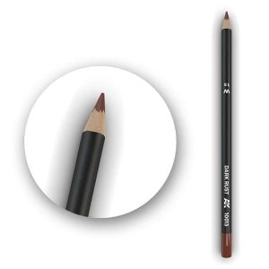 AK Interactive Watercolor Pencil Dark Rust