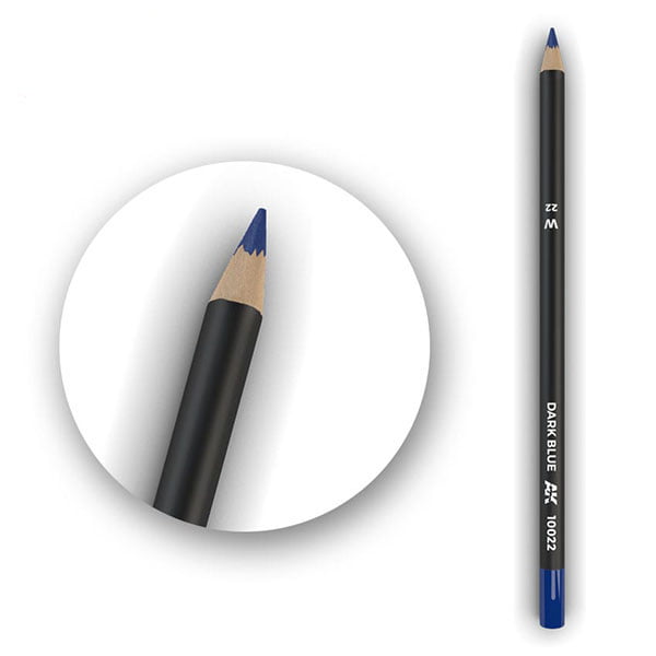 AK Interactive Watercolor Pencil Dark Blue