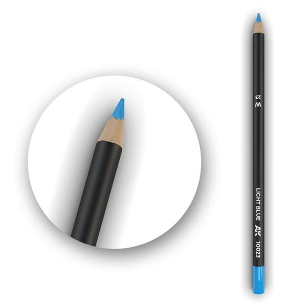 AK Interactive Watercolor Pencil Light Blue