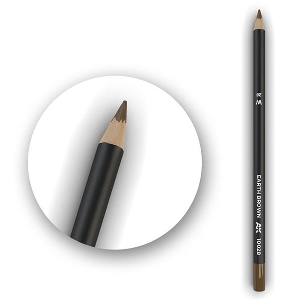 AK Interactive Watercolor Pencil Earth Brown