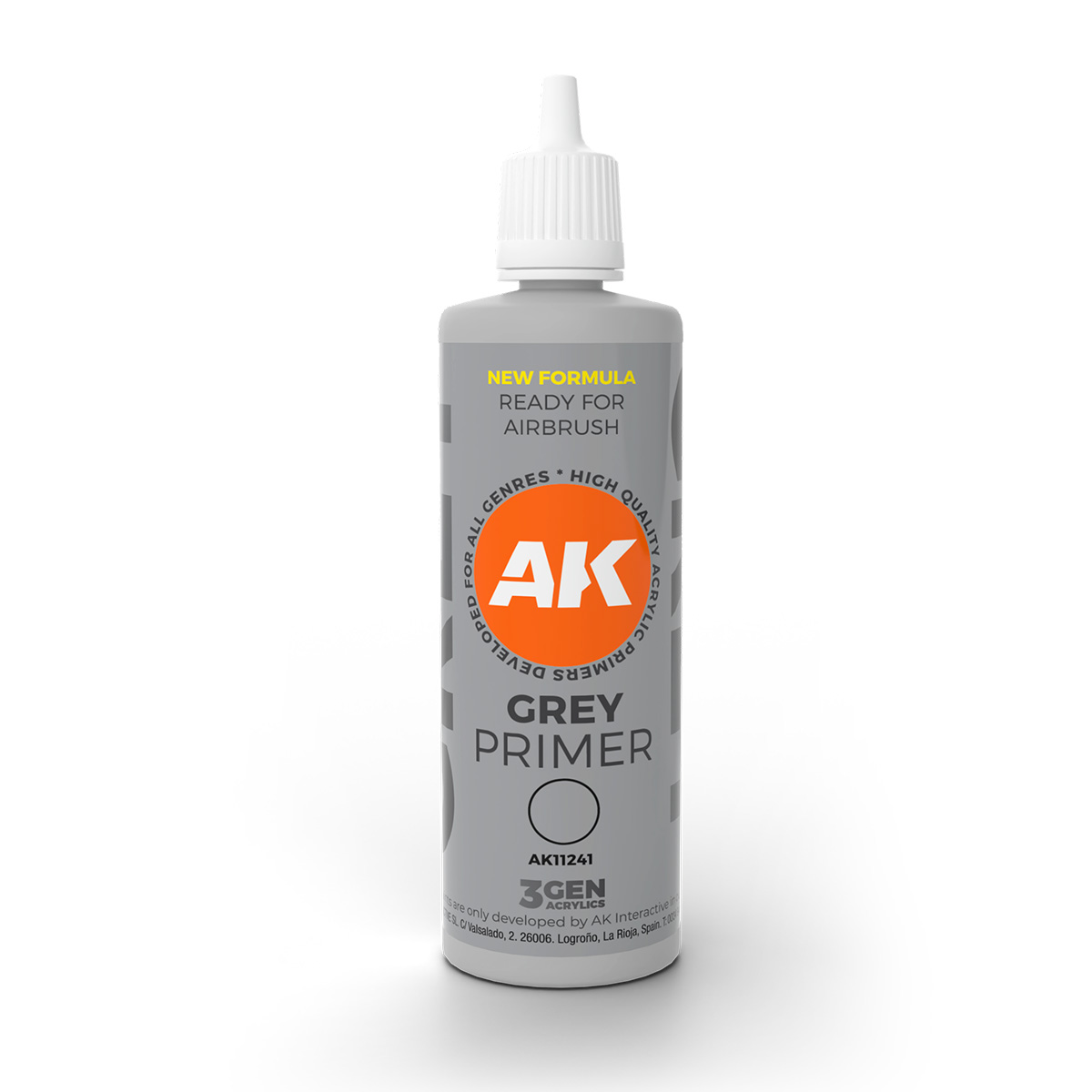 AK Interactive 3rd Generation Grey Primer 100ml 11241