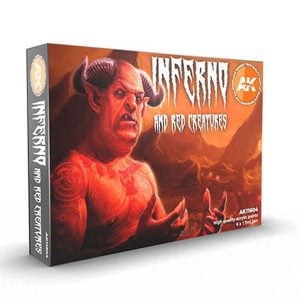 AK Interactive Inferno et Red Creatures Set