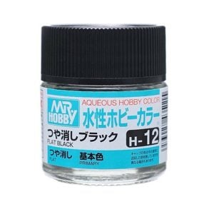 Mr Hobby Aqueous H12 Flat Black Primary