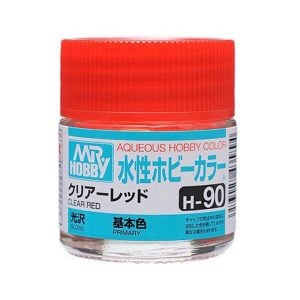 Mr Hobby Aqueous H90 Gloss Clear Red Primary