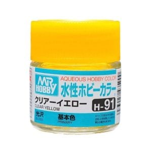 Mr Hobby Aqueous H91 Gloss Clear Yellow Primary