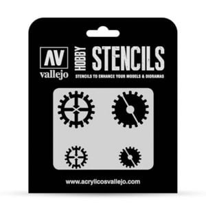 Vallejo Stencils Gear Markings ST-SF001