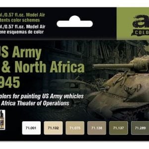 Vallejo WWII US Army Europe and North Africa 1942-1945 Paint Set 71625