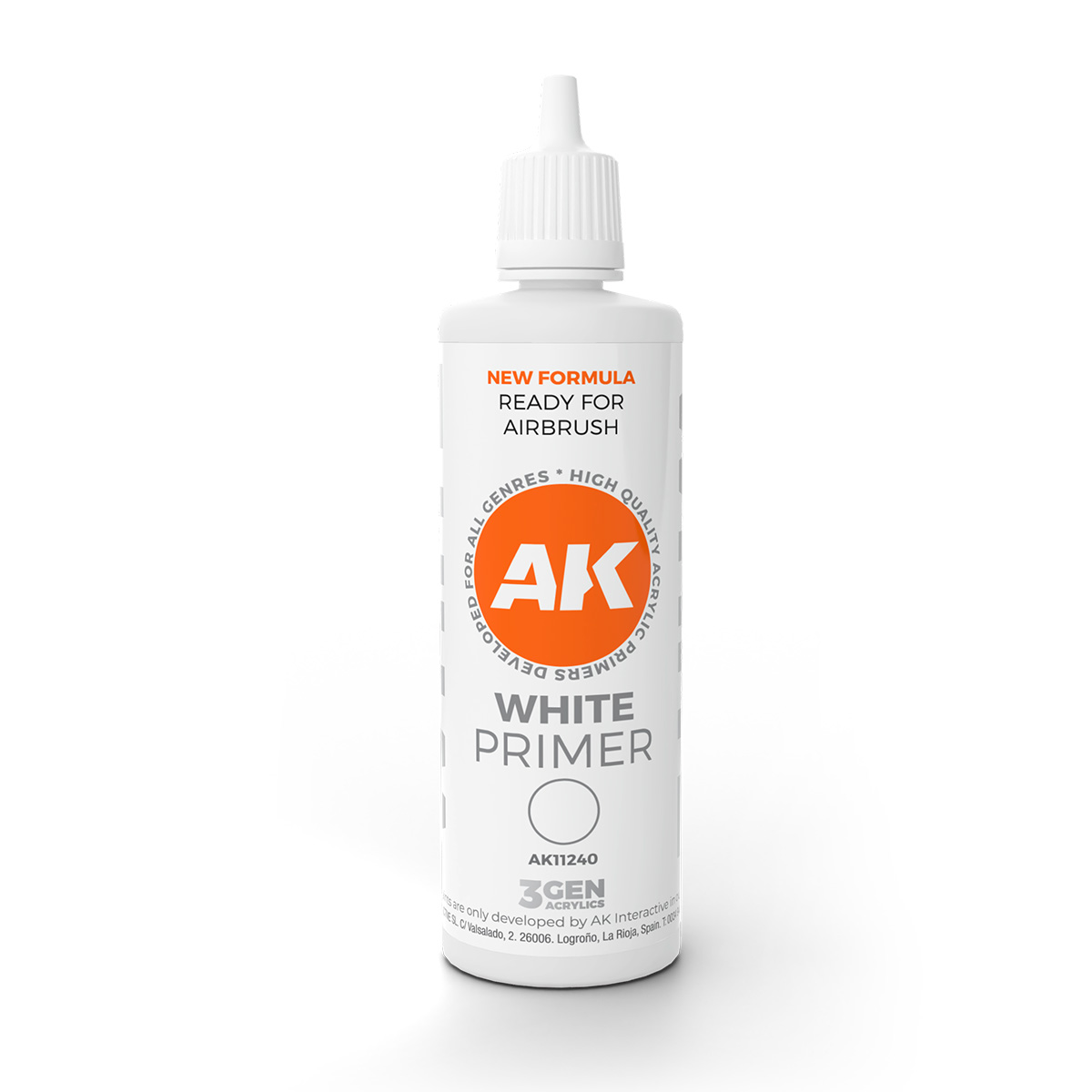 AK Interactive 3rd Generation White Primer 100ml 11240