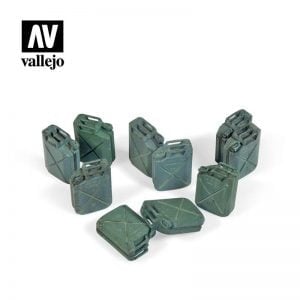 Vallejo SC206 Allied Jerry Can Set - 12 Pieces 1:35 Scale
