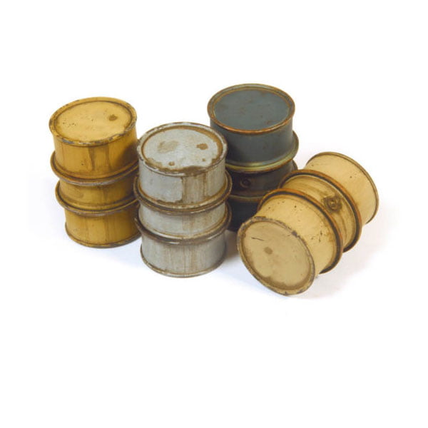 German Fuel Drums #1 - 4 Pieces 1:35 Scale