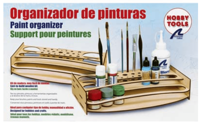 Artesania Latina 27648-P Paint Organiser Kit Wooden Tools