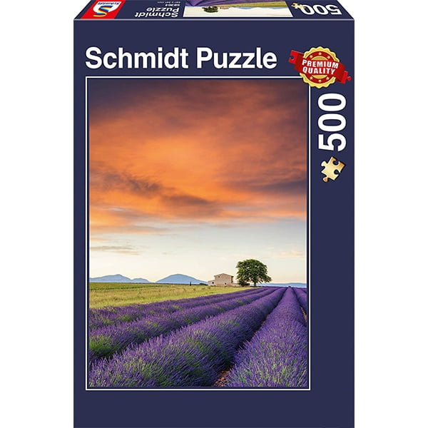 Schmidt 500 Piece Puzzle Field of Lavender Provence 58364