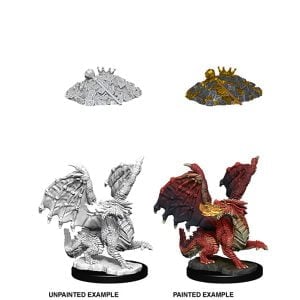 WizKids D&D Nolzurs Marvelous Unpainted Miniatures Wave 10 Red Dragon Wyrmling 73851