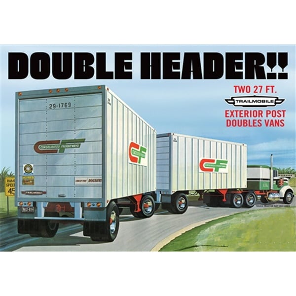 AMT Double Header Tandem Van Trailers 1132