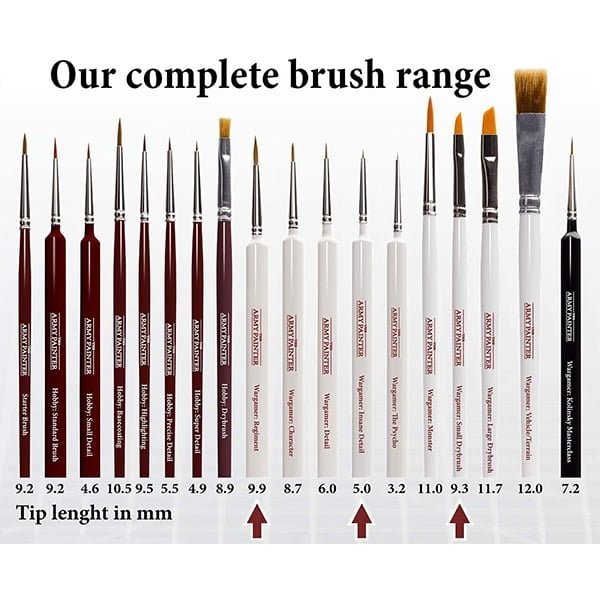 Most Wanted Brush Set - 3 quality brushes - The Army Painter