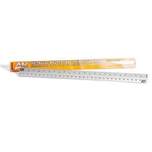 AK Interactive Metallic Multi Scale Triangular Ruler AKI 9049