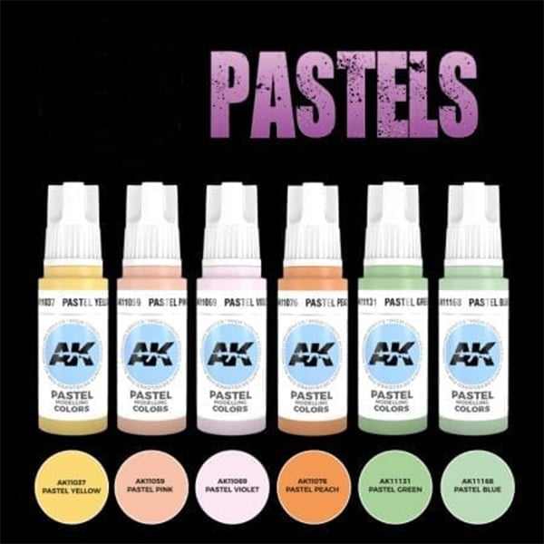 Ak Interactive Pastels Colors Set 11607